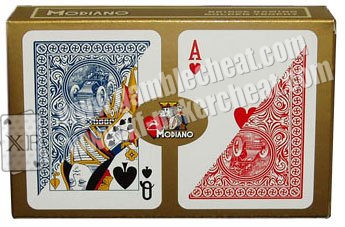 Modiano Golden Trophy 2 index|blue|bridge size|Single Card Deck|100% Plastic|Made in Italy