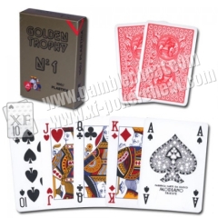 Modiano Golden Trophy 2 index|blue|bridge size|Single Card Deck|100% Plastic|Made in Italy