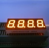 Super Bright Amber four digits 0.4&quot; common anode 7 segment led display for instrument panel