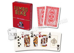 Italy Plastic Modiano Bike Trophy Marked Poker Cards Red / Blue for Poker Analyzer