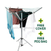 16m Steel Camping Umbrella Rotary Clothes Dryer