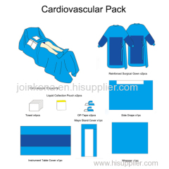 Nonwoven cardiovascular surgical packs