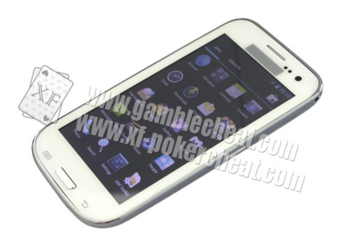 White Samsung S4 Mobile Phone Poker Cheat Device Marked Playing Cards Analyzer