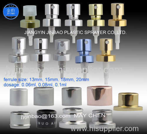 Crimp-on Spray Pump in different sizes with different collars