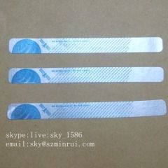 Do Not Remove Tamper Proof Seal Stickers Self Destructible Silver Strip Labels Sticker