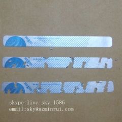 Do Not Remove Tamper Proof Seal Stickers Self Destructible Silver Strip Labels Sticker