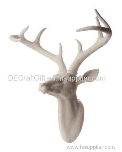 Hot selling resin brown deer antler decoration