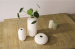 Custom high glossy modern decorative resin vase