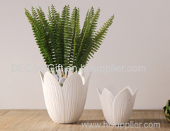 hot selling custom made imitation antique resin flower vase