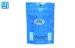 Blue Plastic Fishing Lure Bags / Zippered Stand Up Pouches With Window