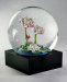 chinese factory custom made handmade resin snow globes with photo insert for home decoration