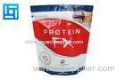 Protein Resealable Plastic Doypack Bags Flat Bottom For Food Packaging