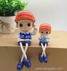 resin crafts home decor ornament 3D cartoon girl figurine