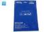 Blue Printed Stand Up Zipper Pouch / USB Cables flat Resealable Foil Bags