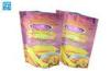 Colored Zip Lock Bags For Chips / Flat Bottom Stand Up Foil Pouches With Zipper