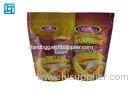 Colored Stand Up Resealable Pouches With Zipper / Clear Food Packaging Pouches