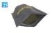 Lined Material Stand Up Coffee Packaging Bags Black With Block Bottom