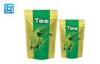 Tea Resealable Plastic Colored Zip Lock Bags Custom Printed With Tear Notch