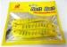 Euro Hole Heat Sealable Fishing Lure Packaging Yellow Window For Soft Bait