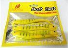 Euro Hole Heat Sealable Fishing Lure Packaging Yellow Window For Soft Bait