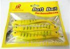 Euro Hole Heat Sealable Fishing Lure Packaging Yellow Window For Soft Bait