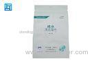 White Sealable Face Mask Bag With Tear Lip / Flat Aluminum Foil Pouches