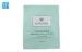 Heat Seal Aluminum Foil Facial Mask Packaging Waterproof Green 100mm X 160 mm