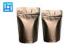 Matte black resealable ziplock stand up pouches printing small 220mm x 140mm