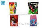Red Heat Sealable Printed Fishing Lure Packaging Waterproof With Tear Lip