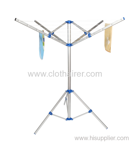 4-Arm Small Aluminum Rotary Clothes Dryer with Free Standing