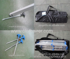 4-Arm Small Aluminum Rotary Clothes Dryer with Free Standing