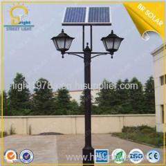 Double LED Lamp solar park light with 2 arms