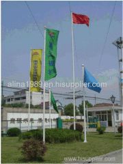 Aluminum stainless steel tapered flagpole internal halyard flagpole