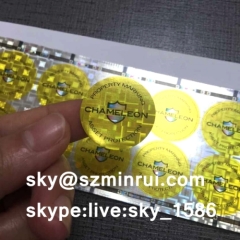 3D Holographic Destructible Sticker for Tamper Evident Customized Patterns Hologram Vinyl Labels Stickers