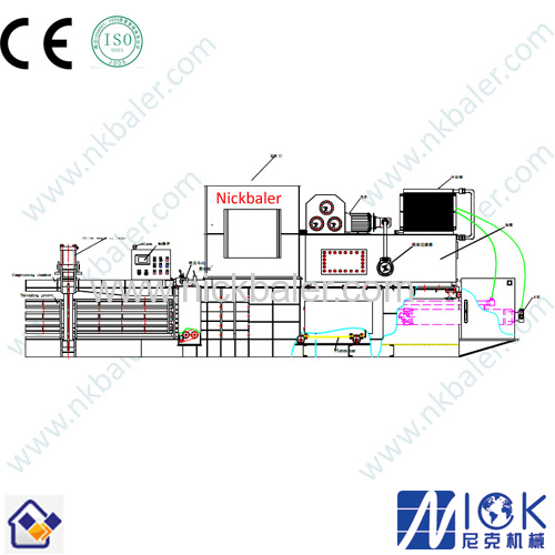 Scrap Paper Automatic Horizontal Baling Press