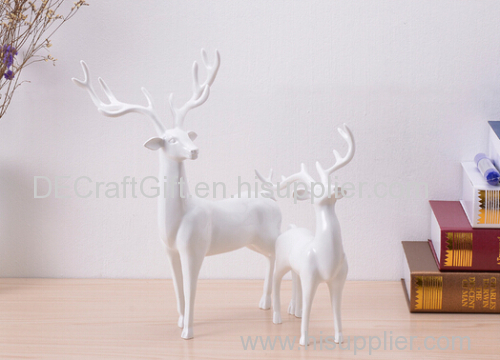 Polyresin Animal Cute Deer Sculpture Statue Figurine