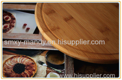 Grooved Bamboo Pizza Board with handle