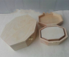 Hexagonal decorative Christmas gift box