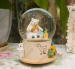 High quality resin customized musical snow globe snow globe