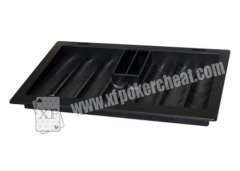 Poker Scanner Black Plastic Poker Table Chip Tray With Hand - Held Camera