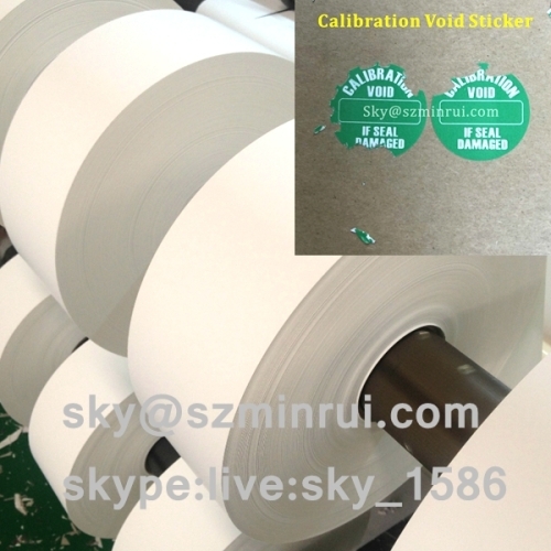 Brand Security Ultra Destructive Vinyl Materials Factory Price Fragile Adhesive Paper