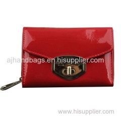 Upscale bright with fashionable belt buckle clutch wallet