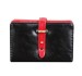 Fashionable sweet lady with belt buckle wallet