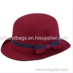 Autumn and winter newest roll edge design formal hat