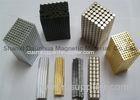 N35 Custom Neodymium Magnets Worked With NI ZN Gold Black Epoxy Coating