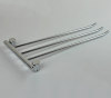 Brush nickel strong stainless steel towel rack with bar