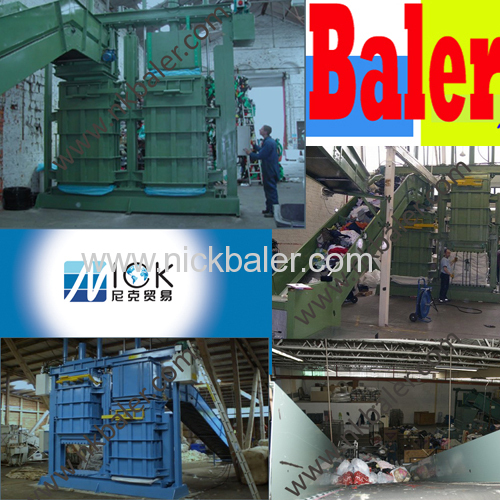 Textile Cloth hydraulic baler