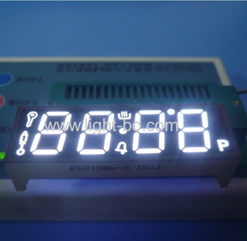 Custom Ultra white common anode 4 digit 0.56" 7 segment led display for oven timer control