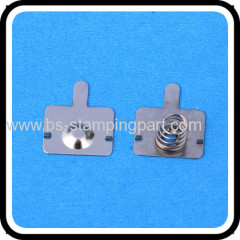 Spring steel battery spring contact