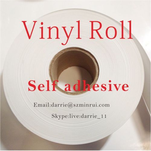 China best self adhesive warranty sticker material factory Minrui hotsale destructible vinyl jumbo rolls and sheets.